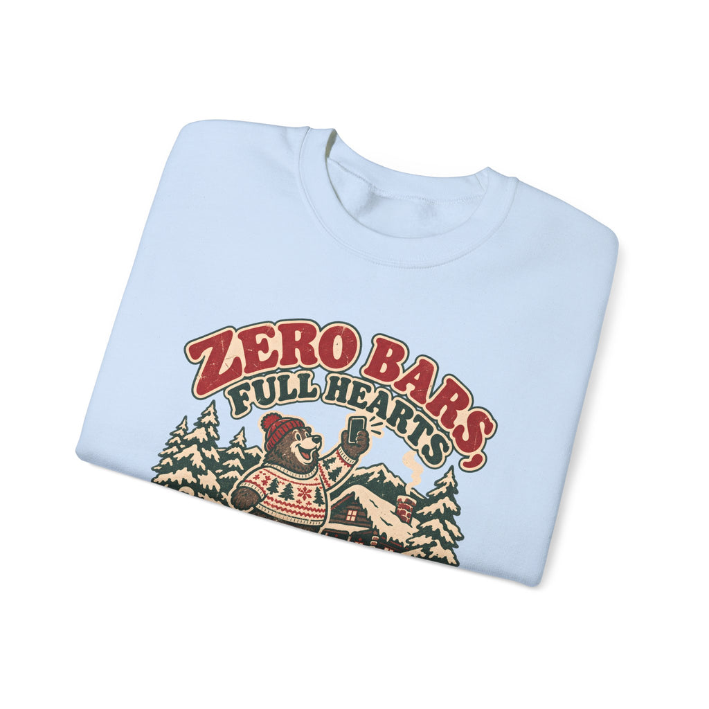 Custom Zero Bars Full Hearts Family Cabin Christmas Sweatshirt