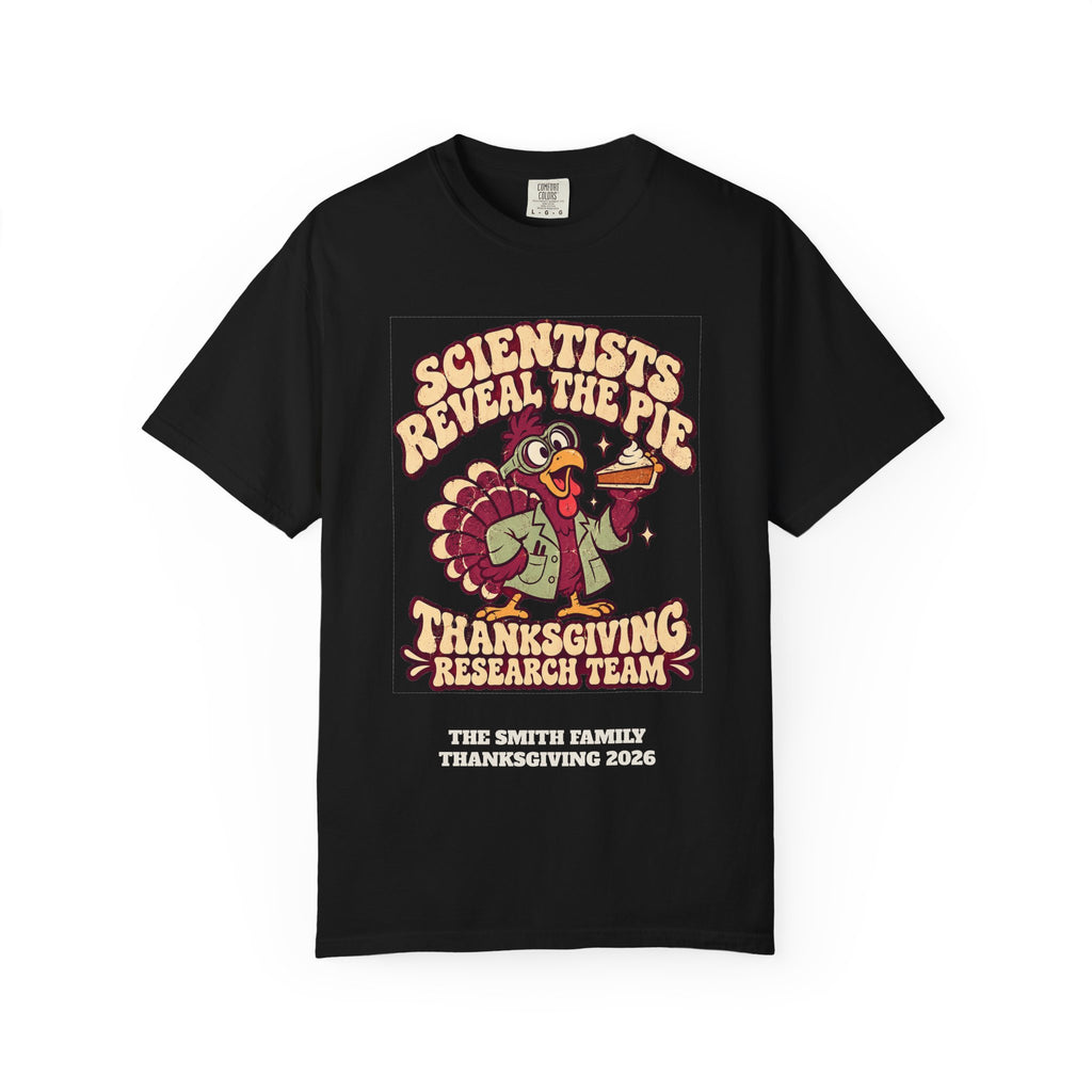 Custom Thanksgiving Pie Research Team Shirt