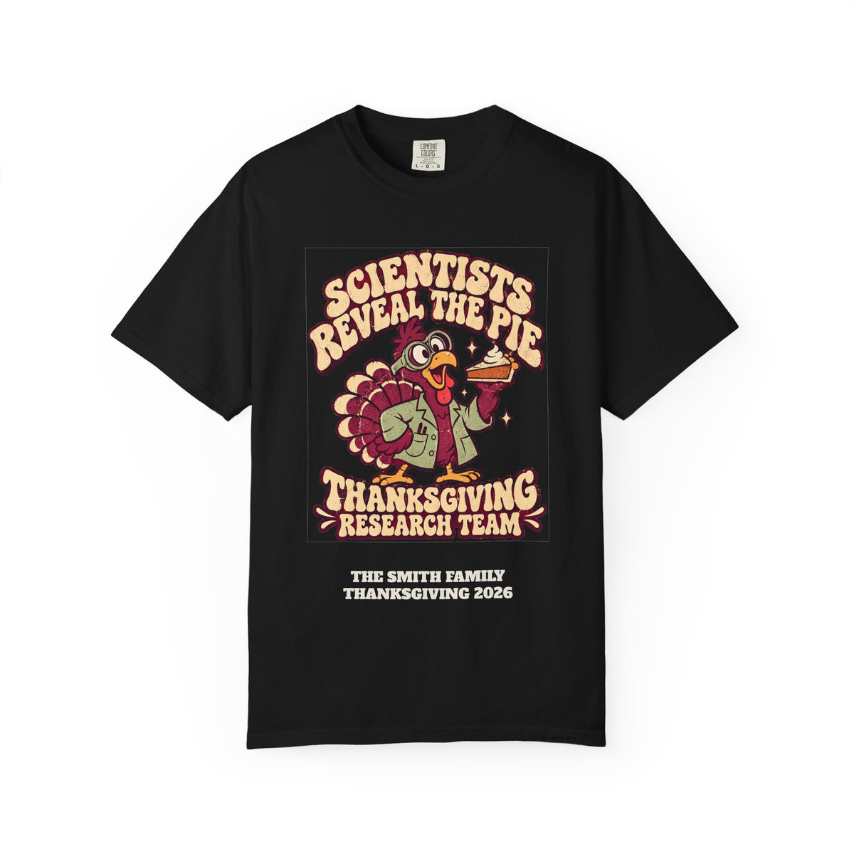 Custom Thanksgiving Pie Research Team Shirt