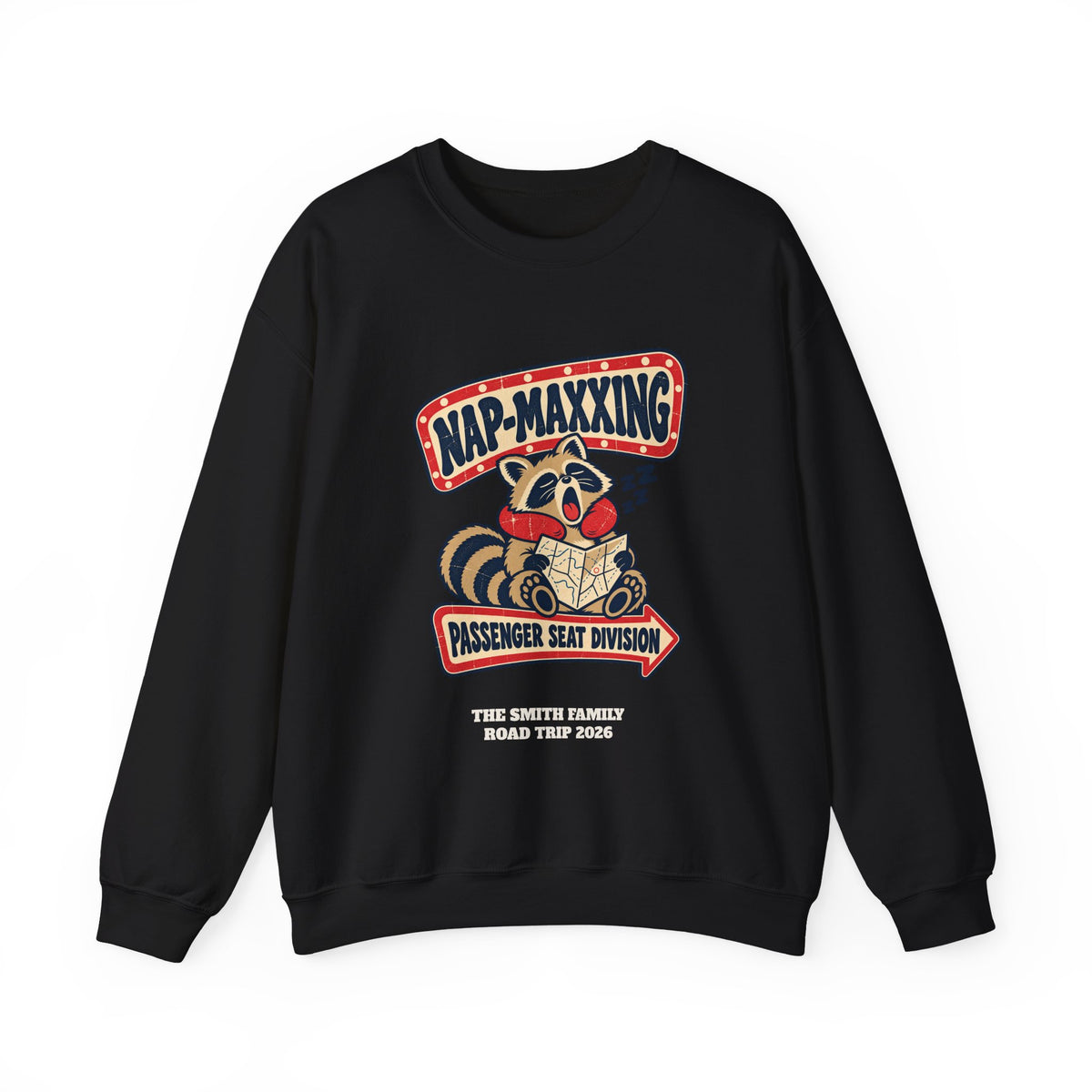Custom Nap-Maxxing Road Trip Sweatshirt