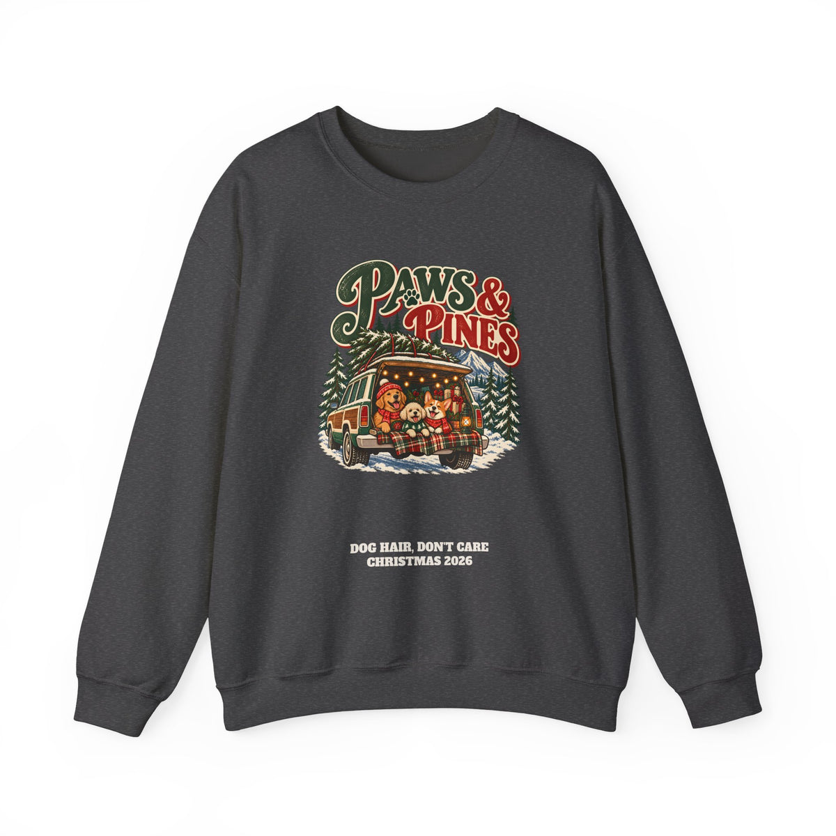 Custom Paws & Pines Christmas Dog Sweatshirt