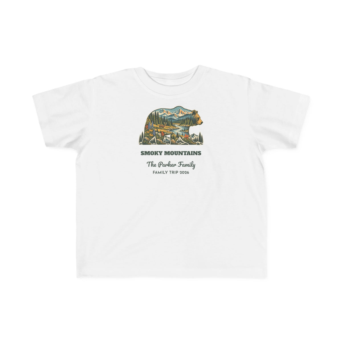 Custom Toddler National Park Bear Tee