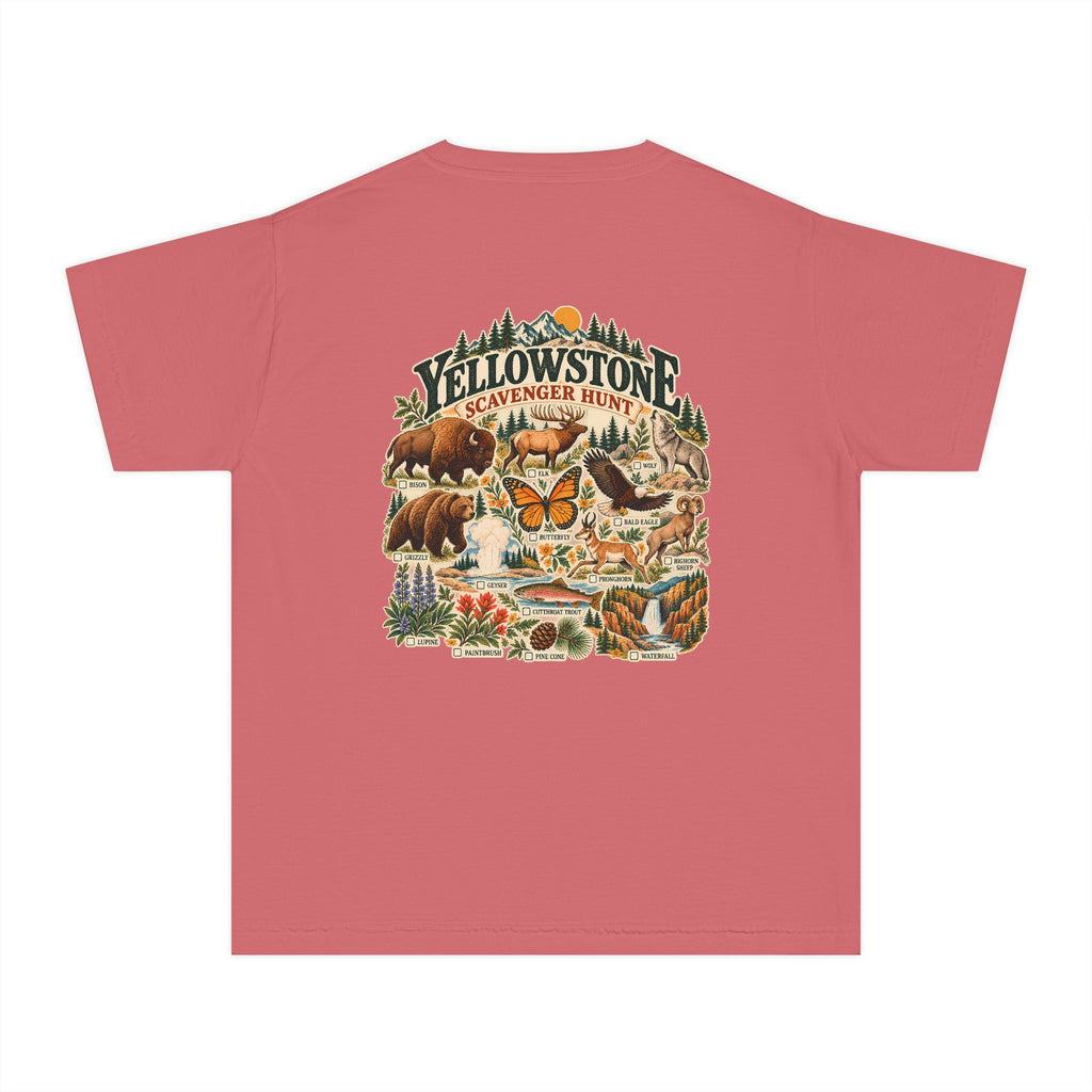 Custom Kids Yellowstone Scavenger Hunt Tee