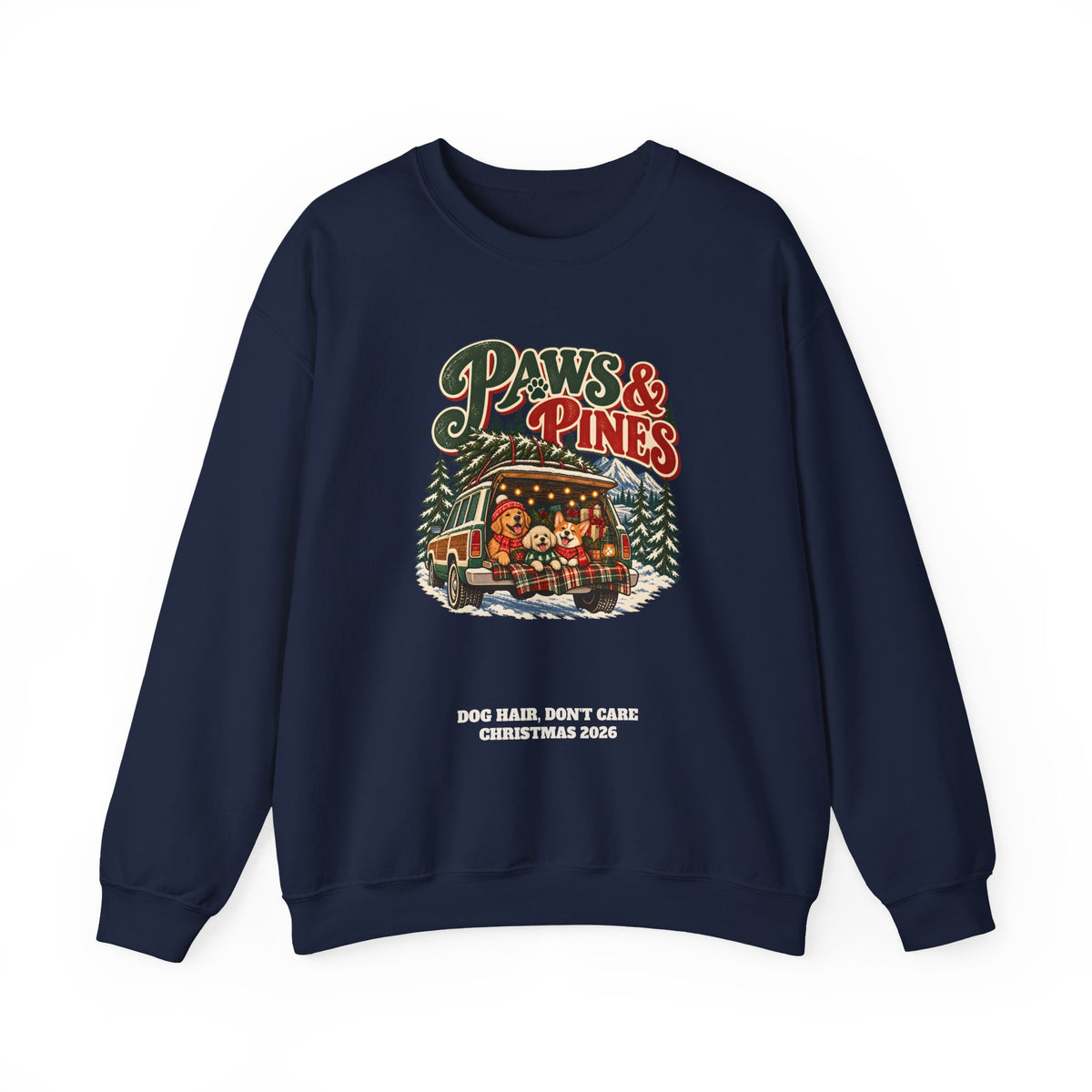 Custom Paws & Pines Christmas Dog Sweatshirt