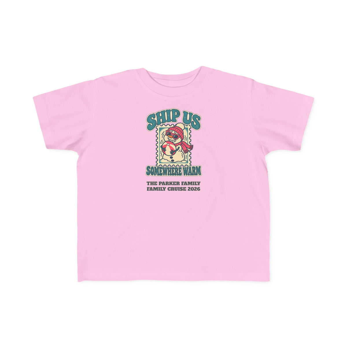Custom Toddler Ship Us Somewhere Warm Cruise Shirt