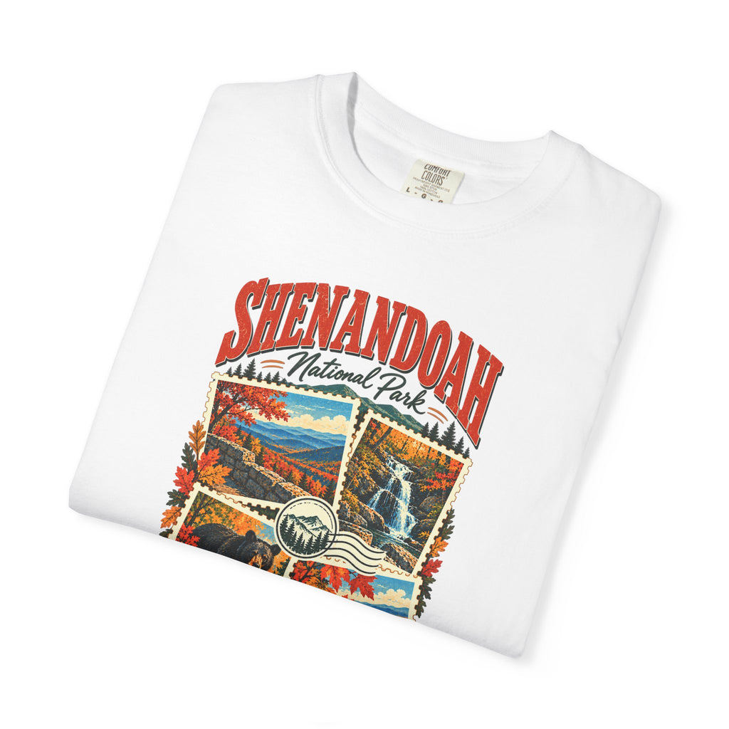 Custom Shenandoah National Park Stamp Collage Shirt