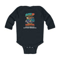 Custom Baby Suited Up For The Thanksgiving Drive Long Sleeve Onesie