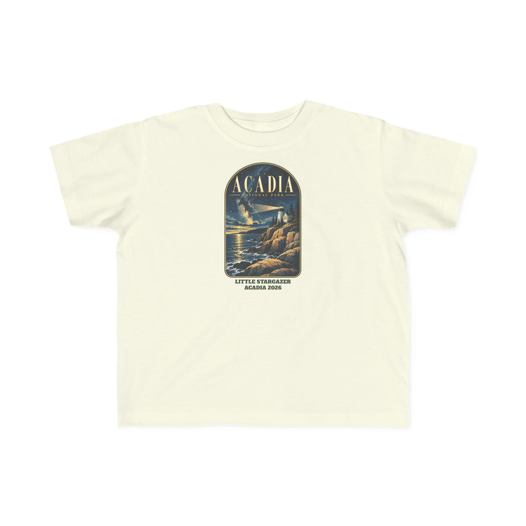 Custom Toddler Acadia National Park Lighthouse Night Sky Shirt