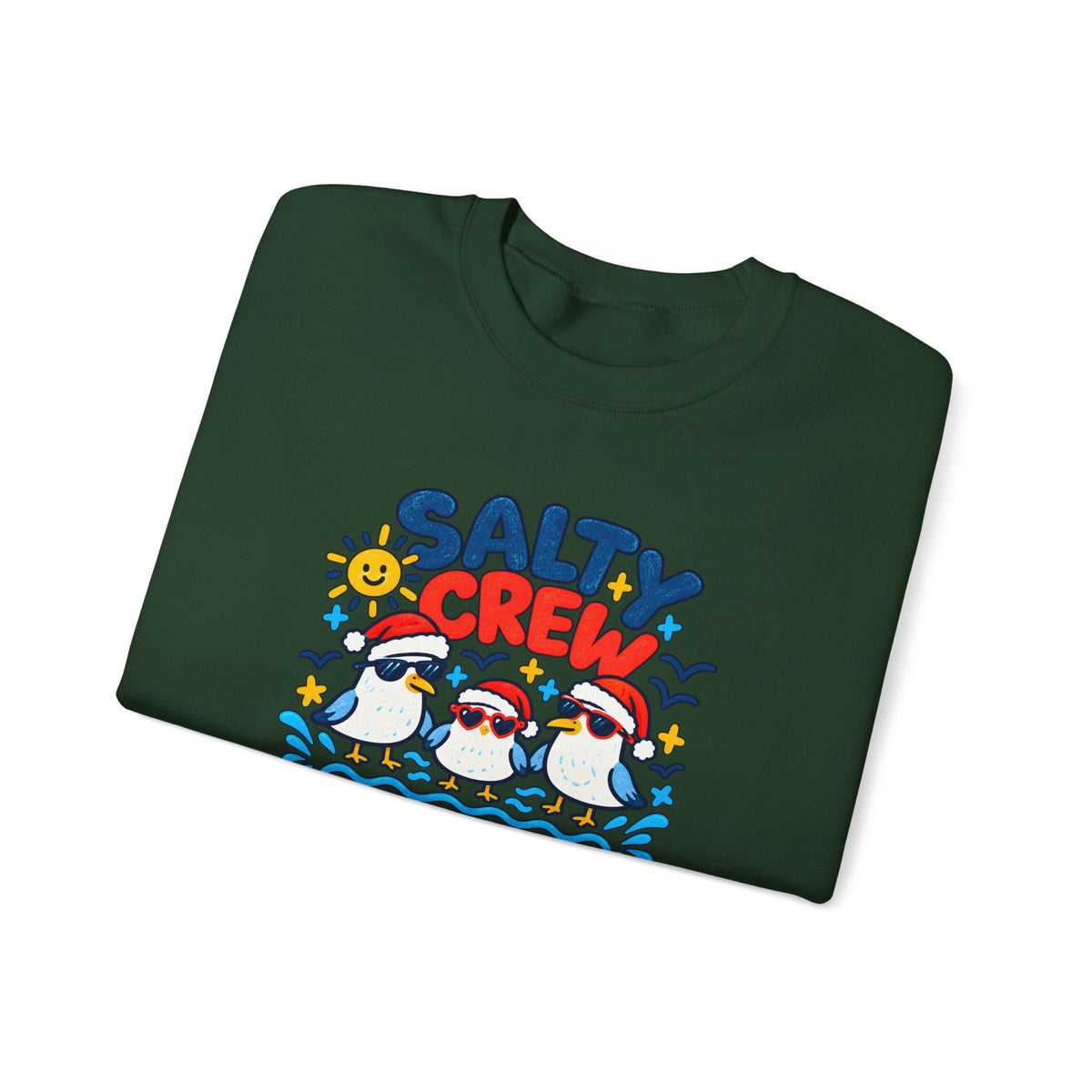 Custom Salty Crew Beach Christmas Sweatshirt