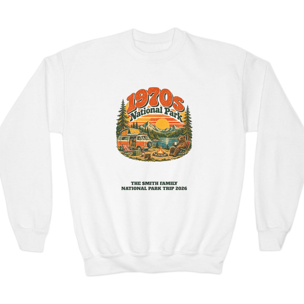 Custom Kids 1970s National Park Sweatshirt