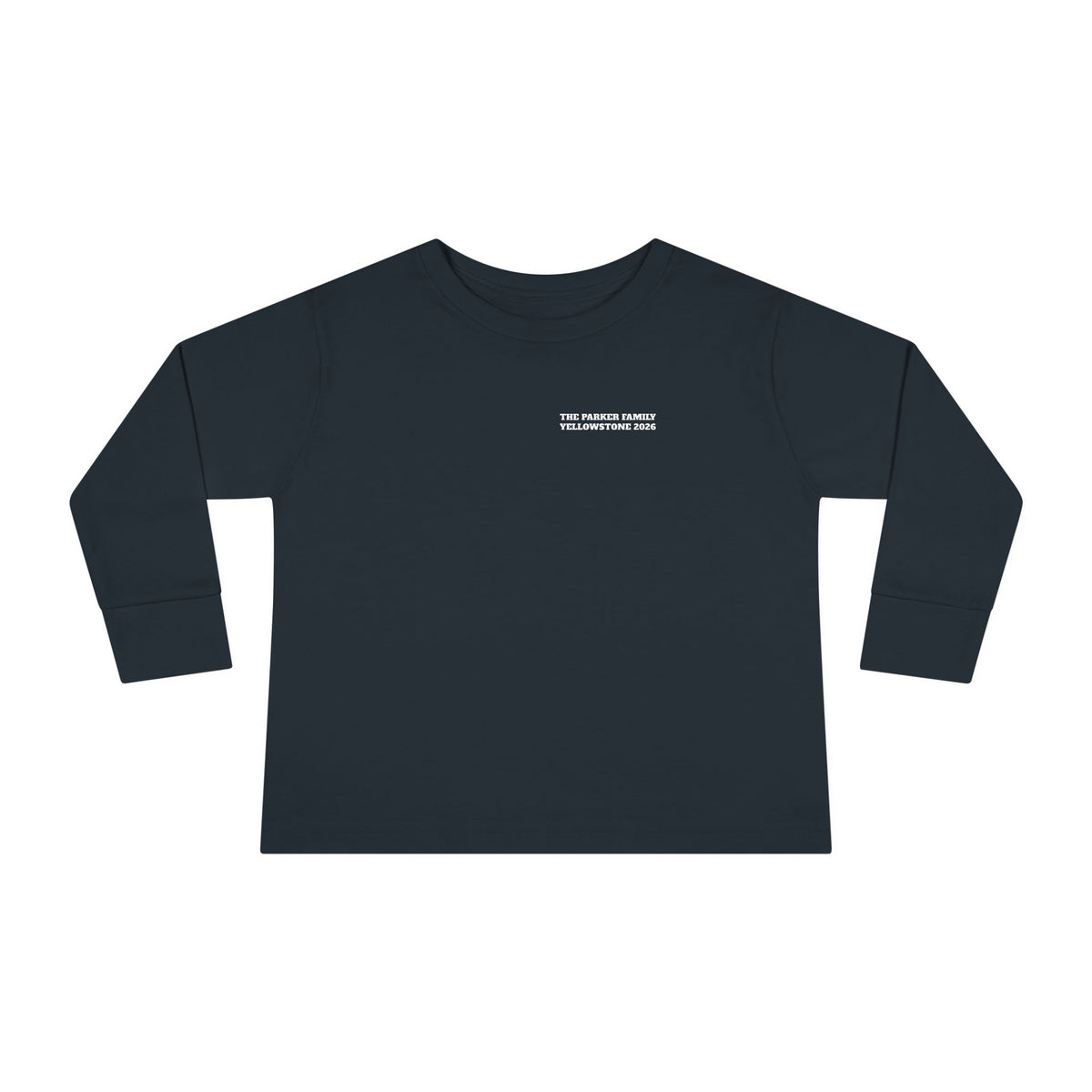 Custom Toddler Yellowstone Scavenger Hunt Long Sleeve Shirt