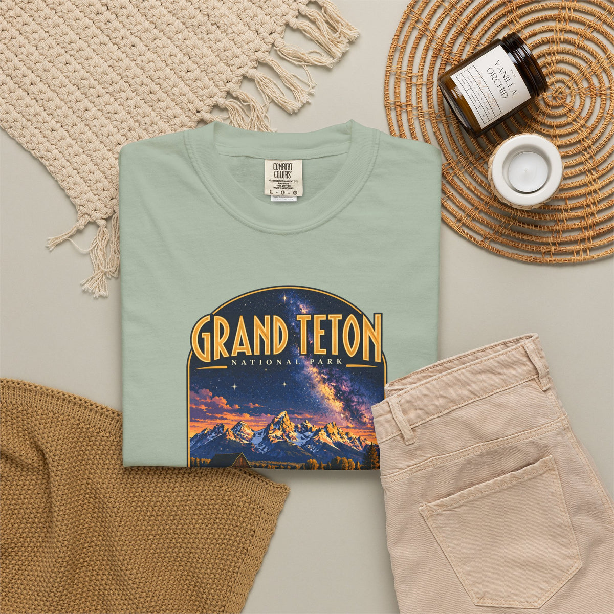 Custom Grand Teton National Park Night Sky Shirt