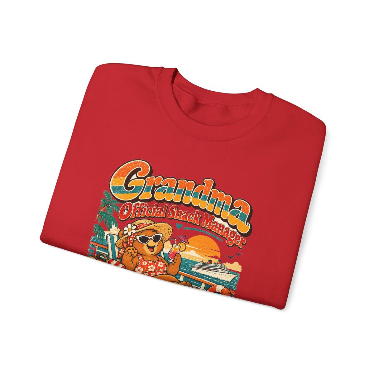 Custom Grandma Snack Manager Cruise Sweatshirt