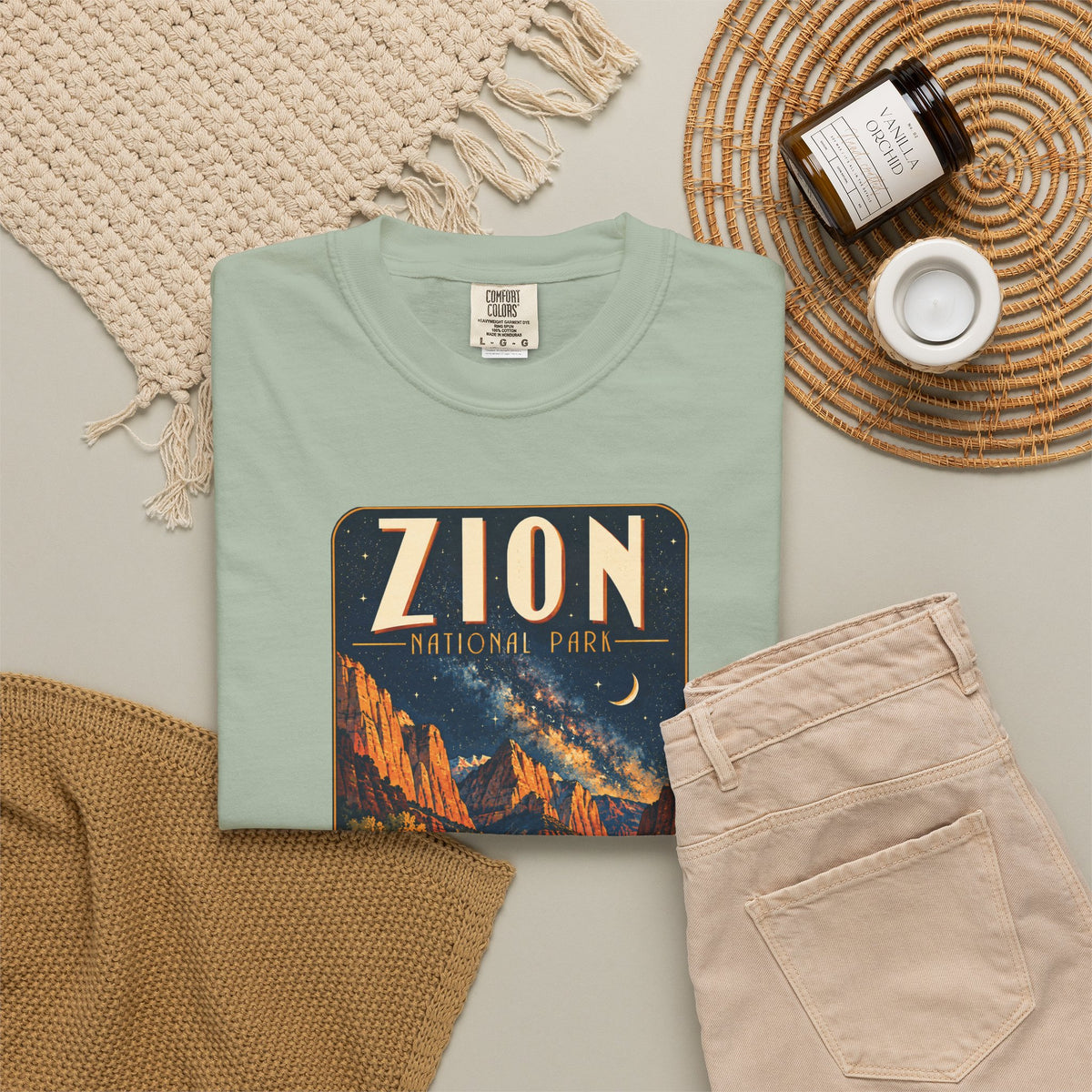Custom Zion National Park Night Sky Shirt