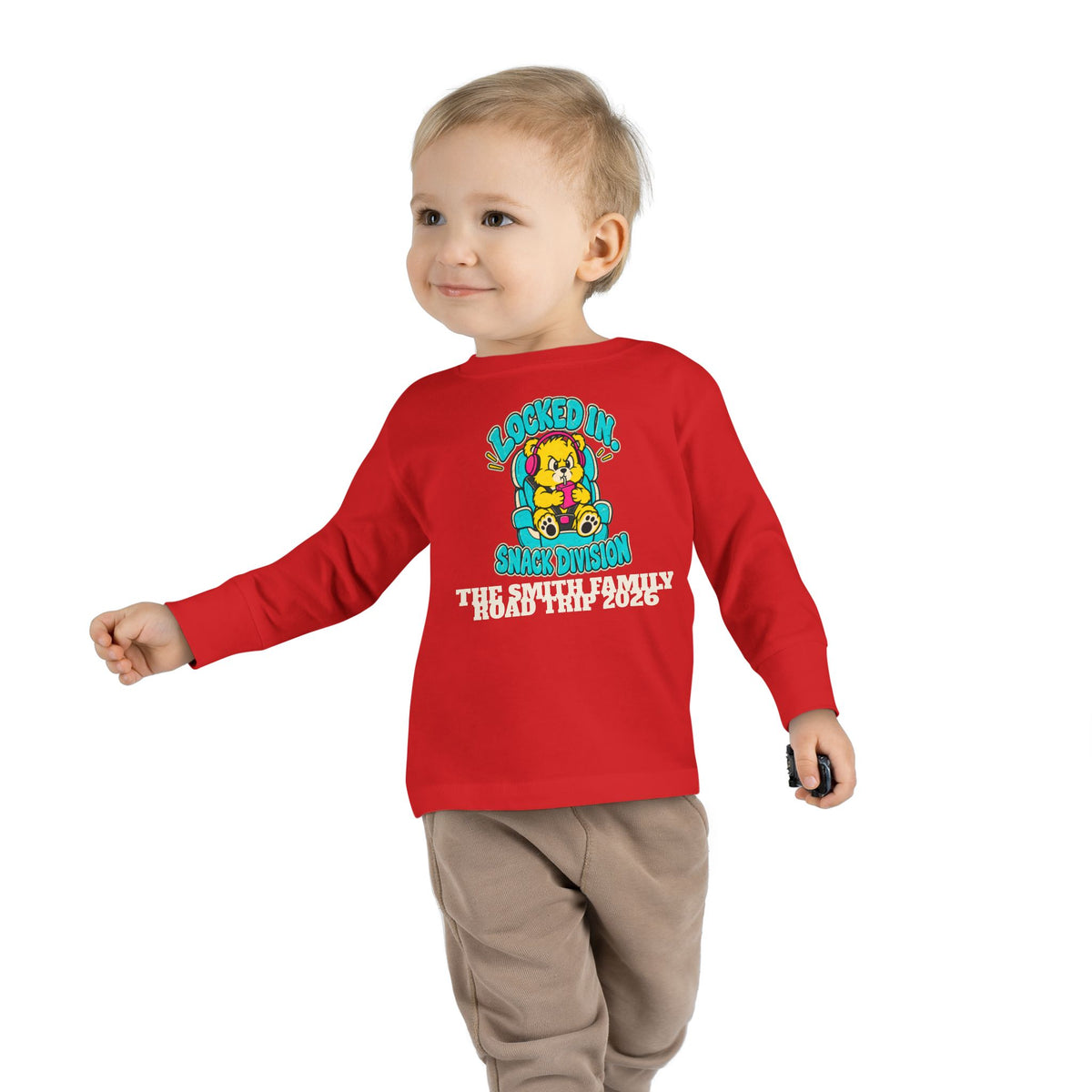 Custom Toddler Snack Division Road Trip Long Sleeve Shirt