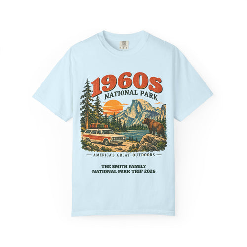 Custom 1960s National Park Family Trip Shirt