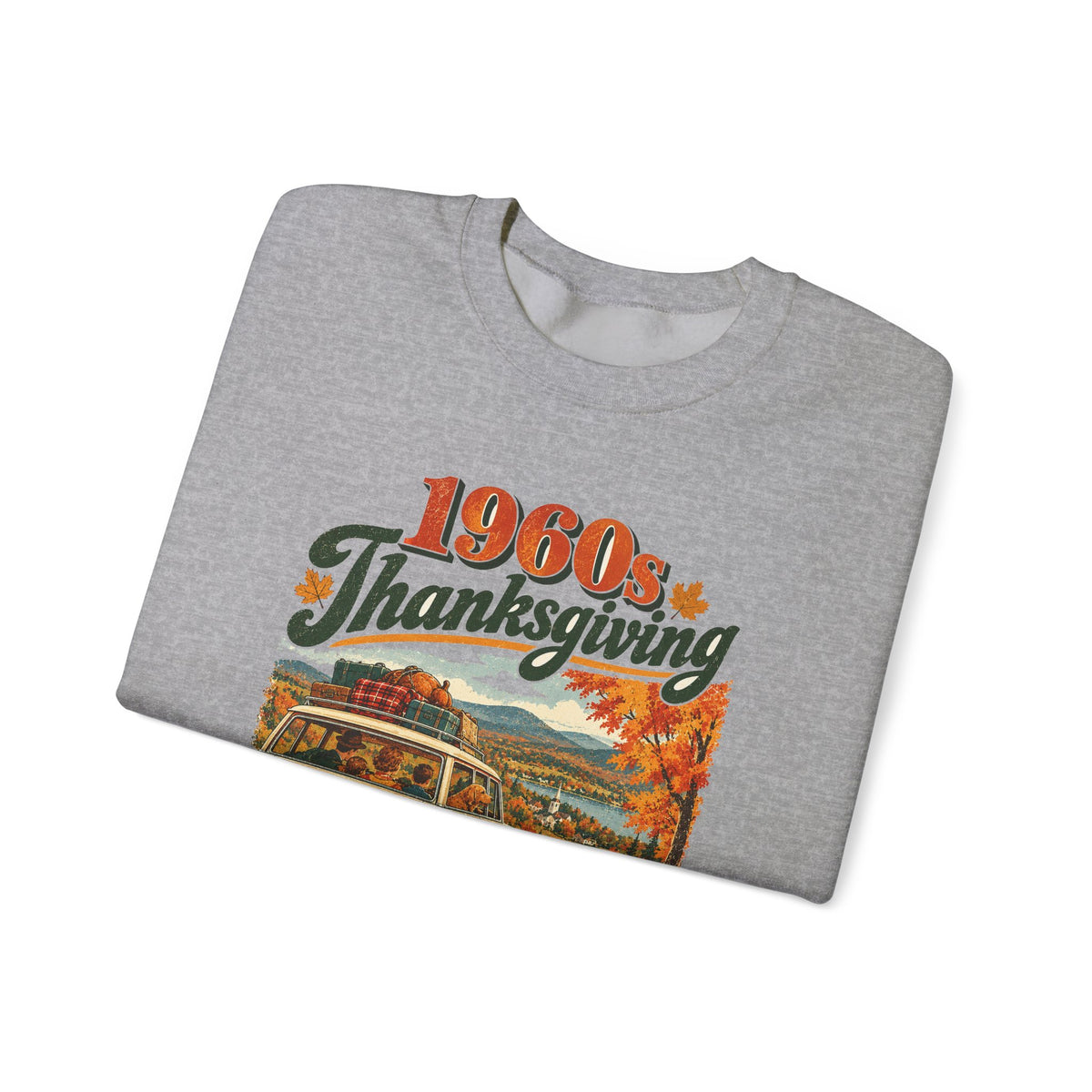 Custom 1960s Thanksgiving Family Road Trip Sweatshirt