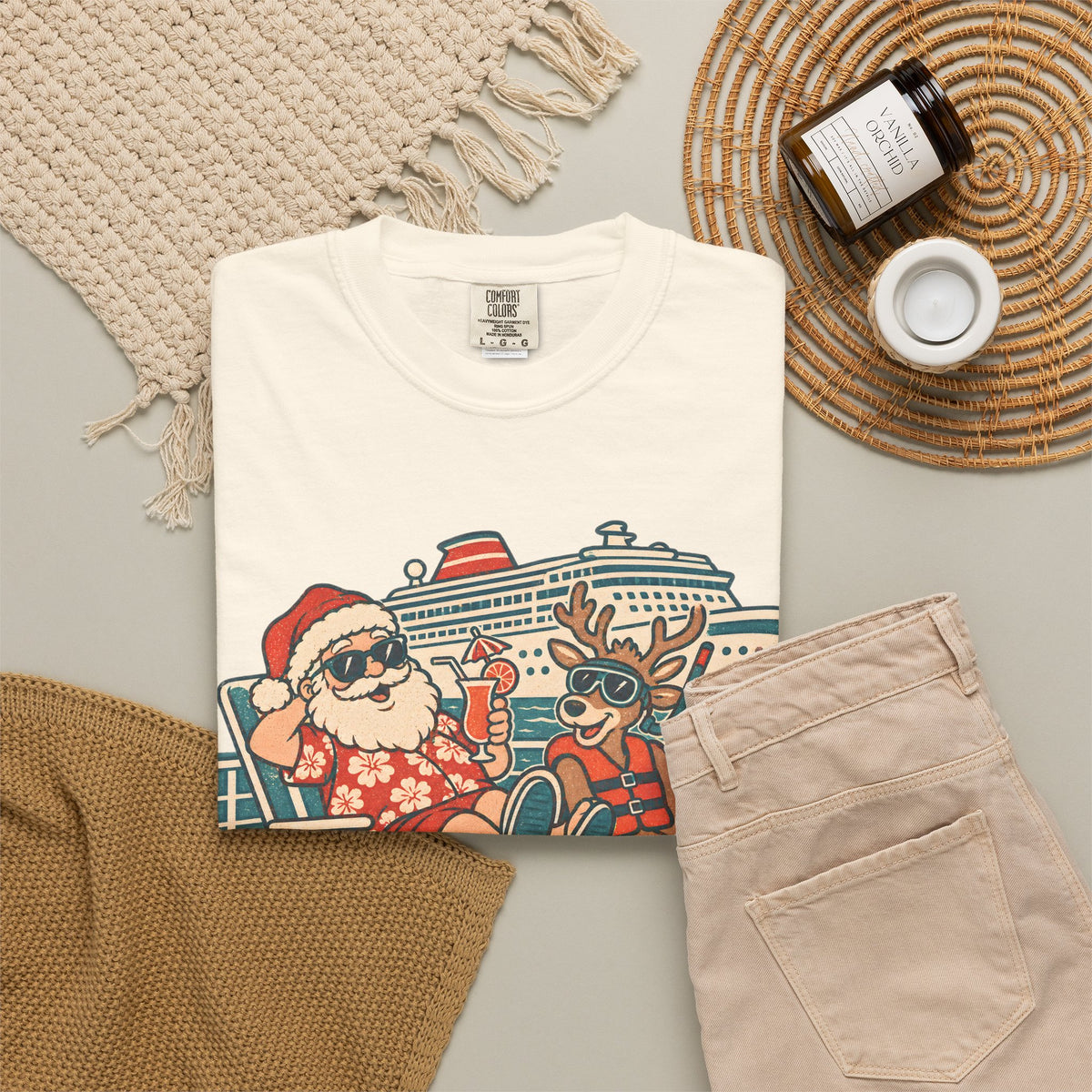 Custom Sleigh We Took a Ship Family Christmas Cruise Shirt