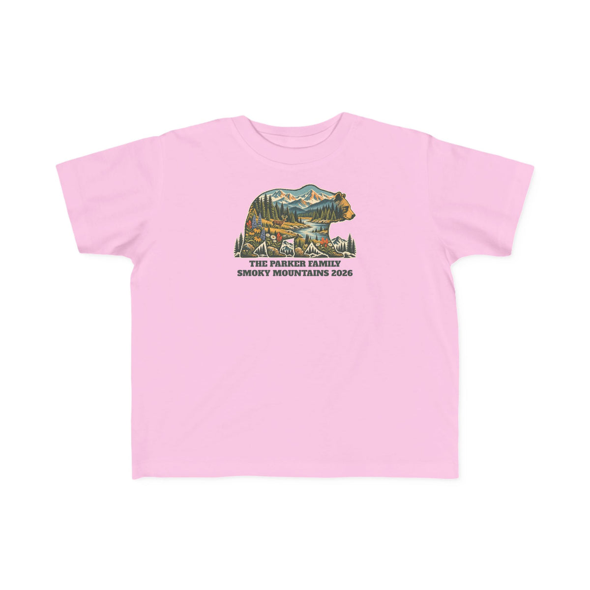 Custom Toddler National Park Bear Tee