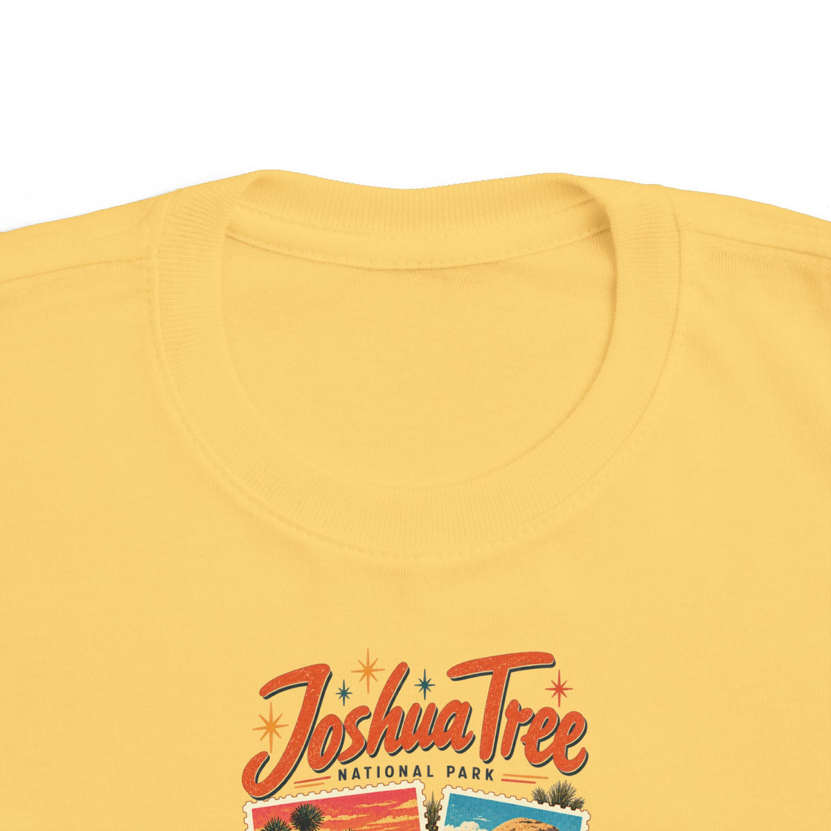 Custom Toddler Joshua Tree National Park Stamp Collage Shirt
