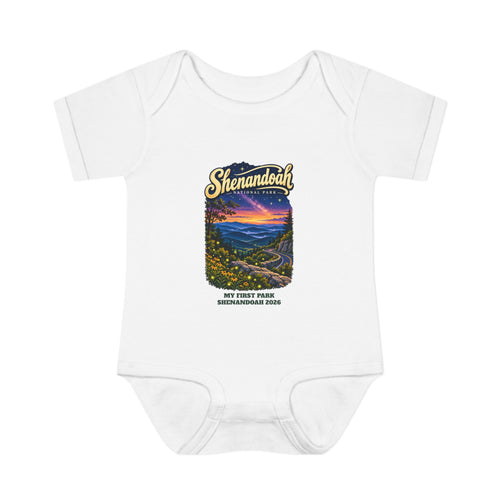 Custom Baby Shenandoah National Park Skyline Drive Night Sky Onesie