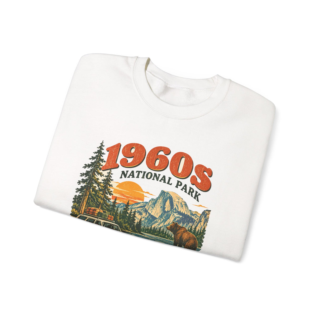 Custom 1960s National Park Family Trip Sweatshirt