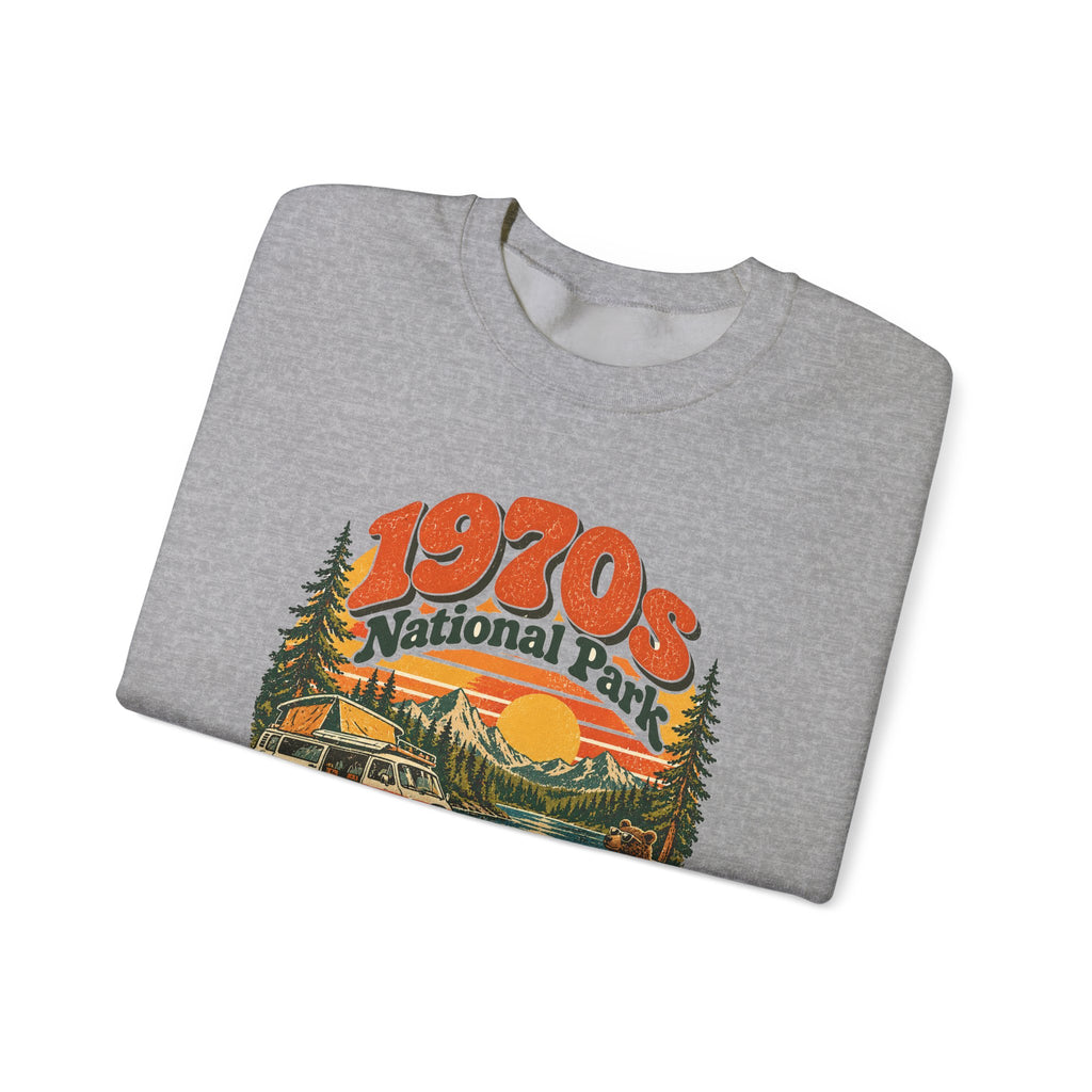 Custom 1970s National Park Family Camping Sweatshirt