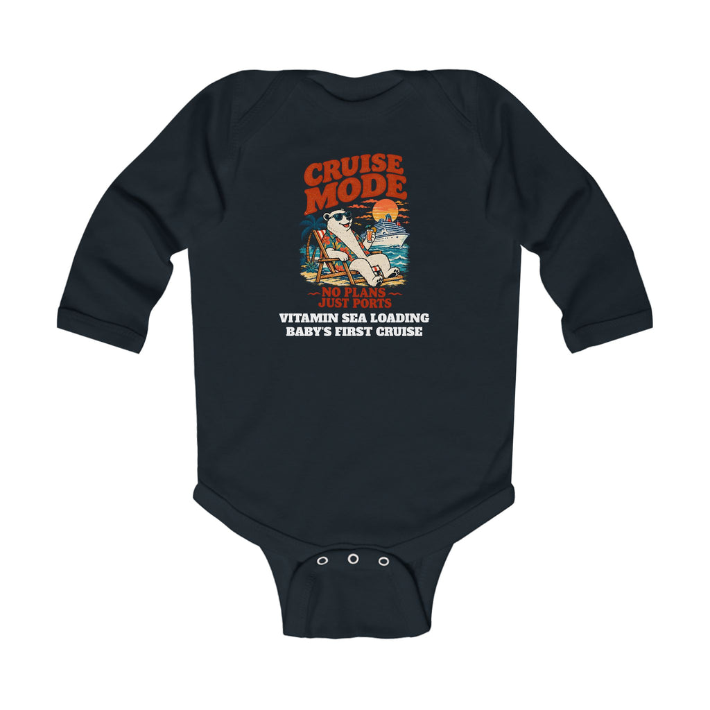 Custom Baby Cruise Mode Family Cruise Long Sleeve Onesie