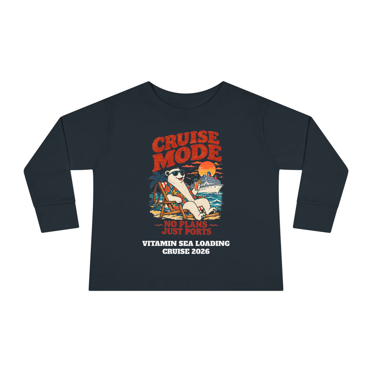 Custom Toddler Cruise Mode Family Cruise Long Sleeve Shirt