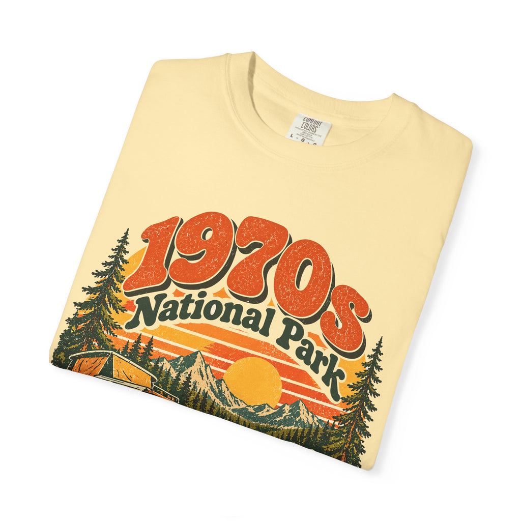 Custom 1970s National Park Family Camping Shirt