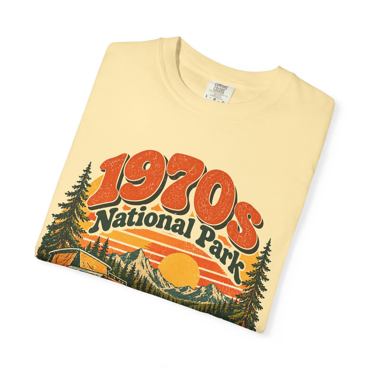Custom 1970s National Park Family Camping Shirt