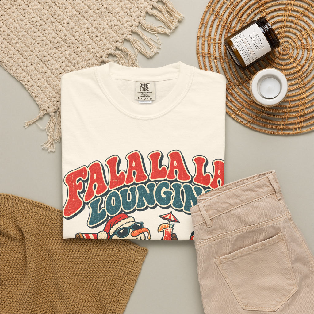 Custom Fa La La Lounging Family Christmas Cruise Shirt