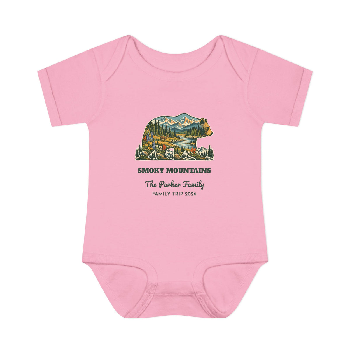 Custom Baby National Park Bear Onesie