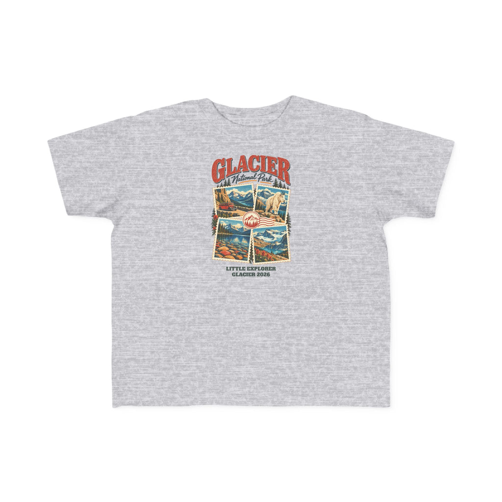 Custom Toddler Glacier National Park Stamp Collage Shirt
