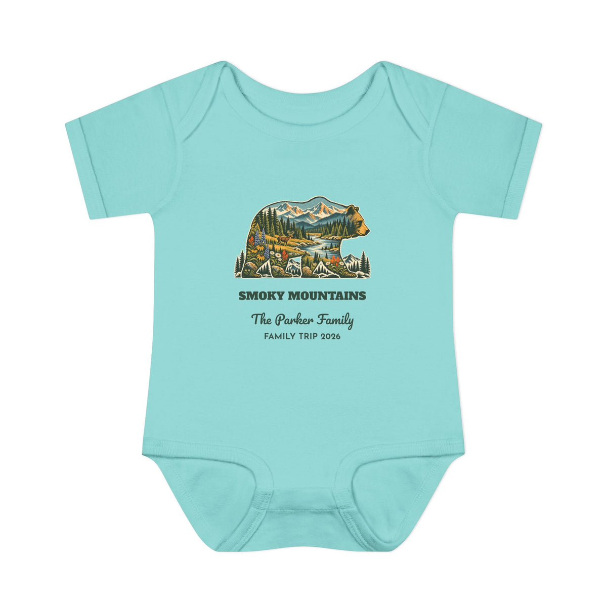 Custom Baby National Park Bear Onesie
