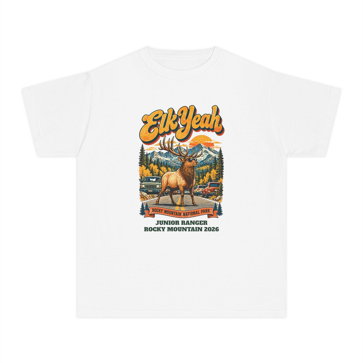 Custom Kids Rocky Mountain National Park Elk Yeah Shirt