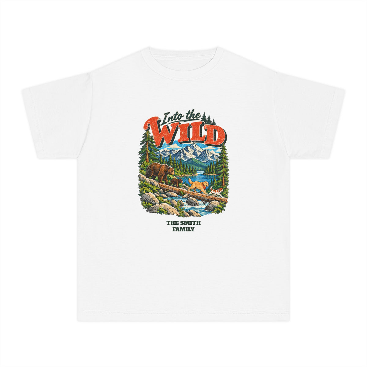 Custom Kids Into the Wild Hiking Shirt