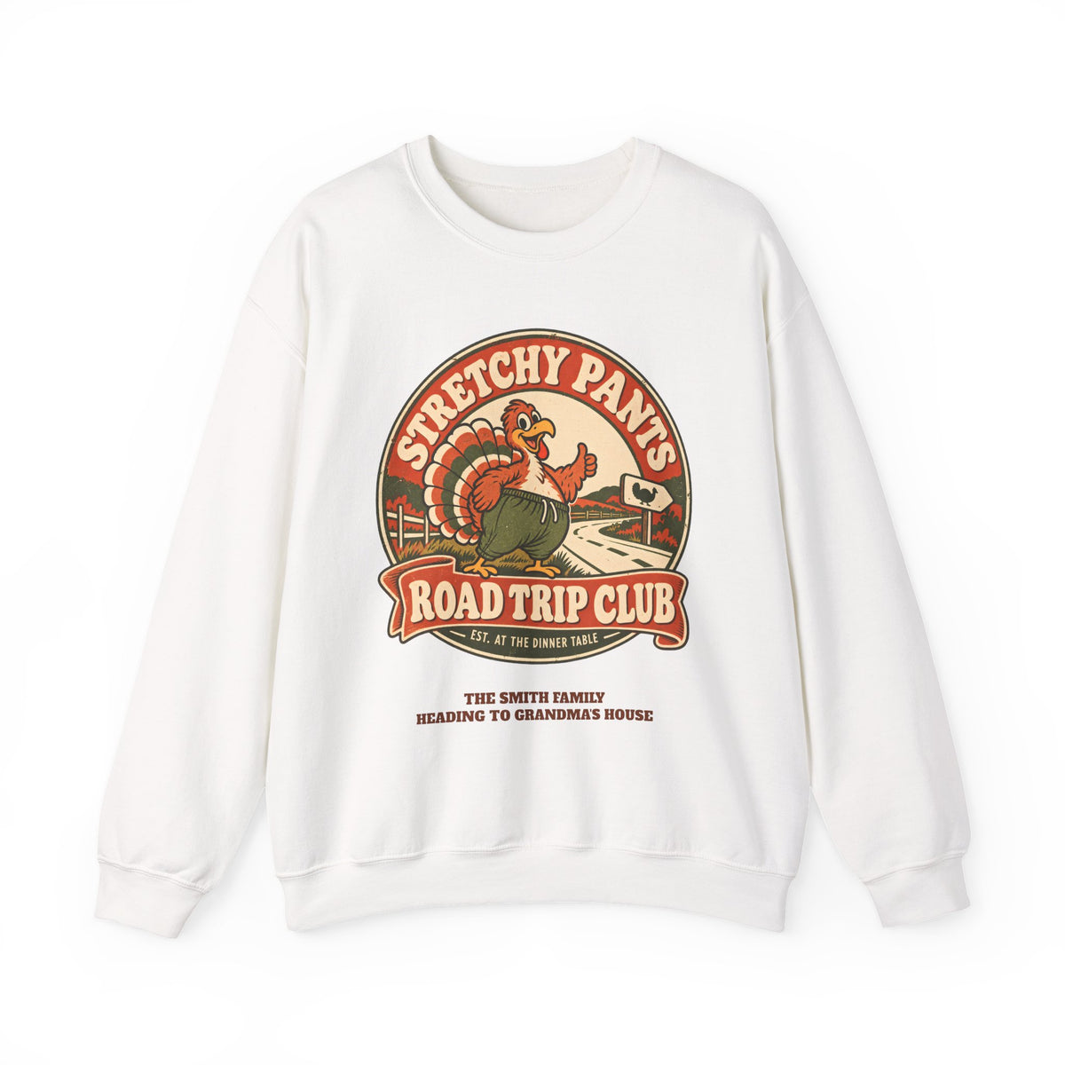 Custom Stretchy Pants Family Thanksgiving Sweatshirt