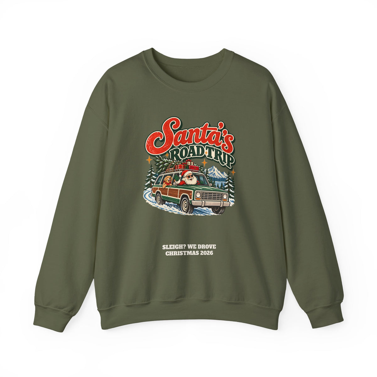 Custom Santa's Road Trip Christmas Sweatshirt