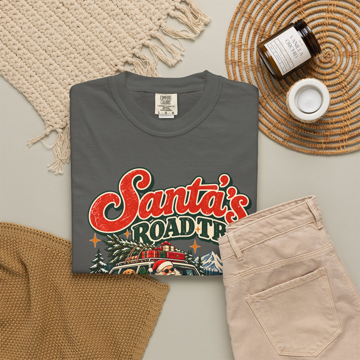 Custom Santa's Road Trip Christmas Shirt