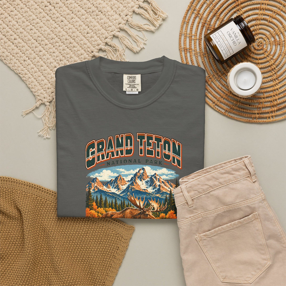 Custom Grand Teton National Park Vintage Moose Shirt