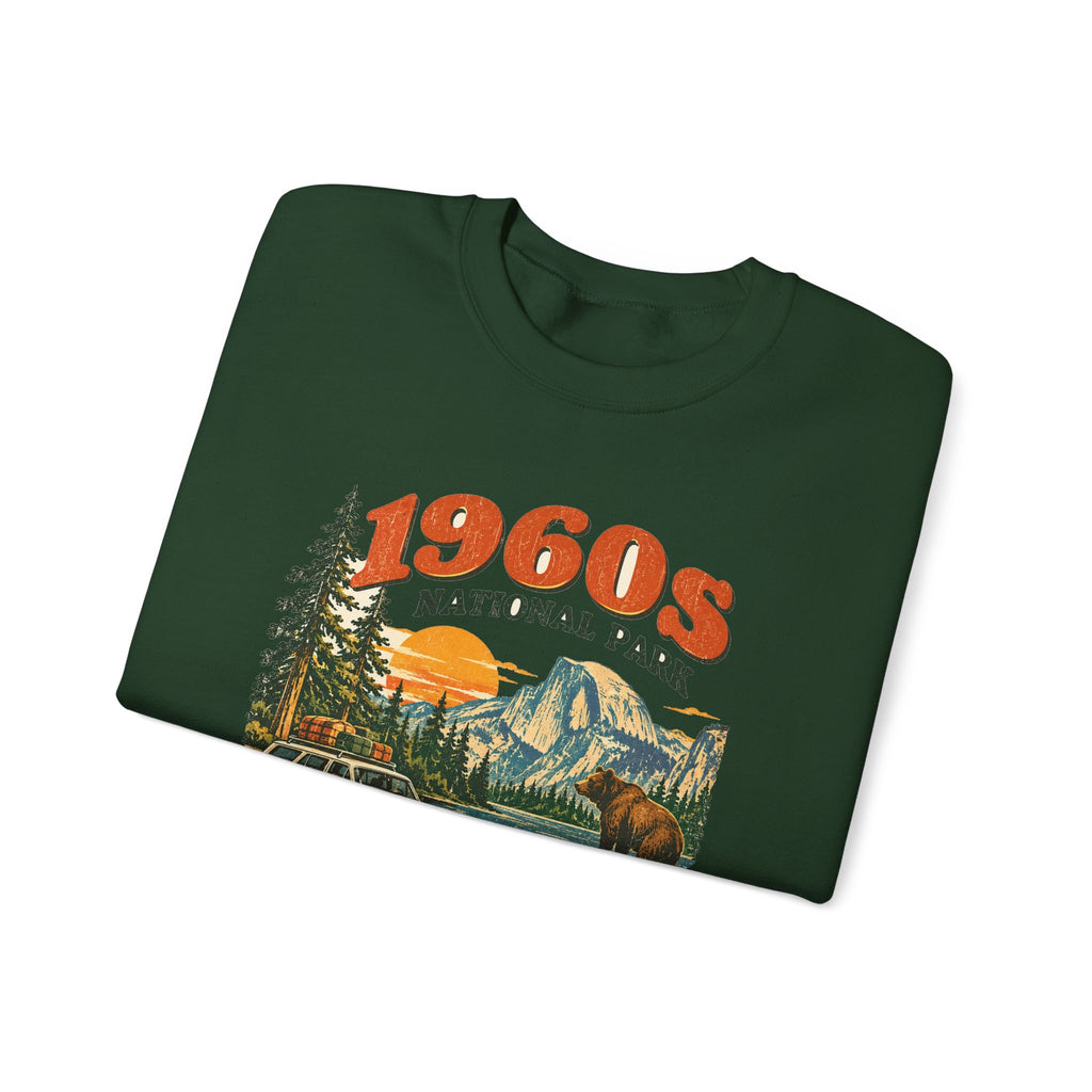 Custom 1960s National Park Family Trip Sweatshirt