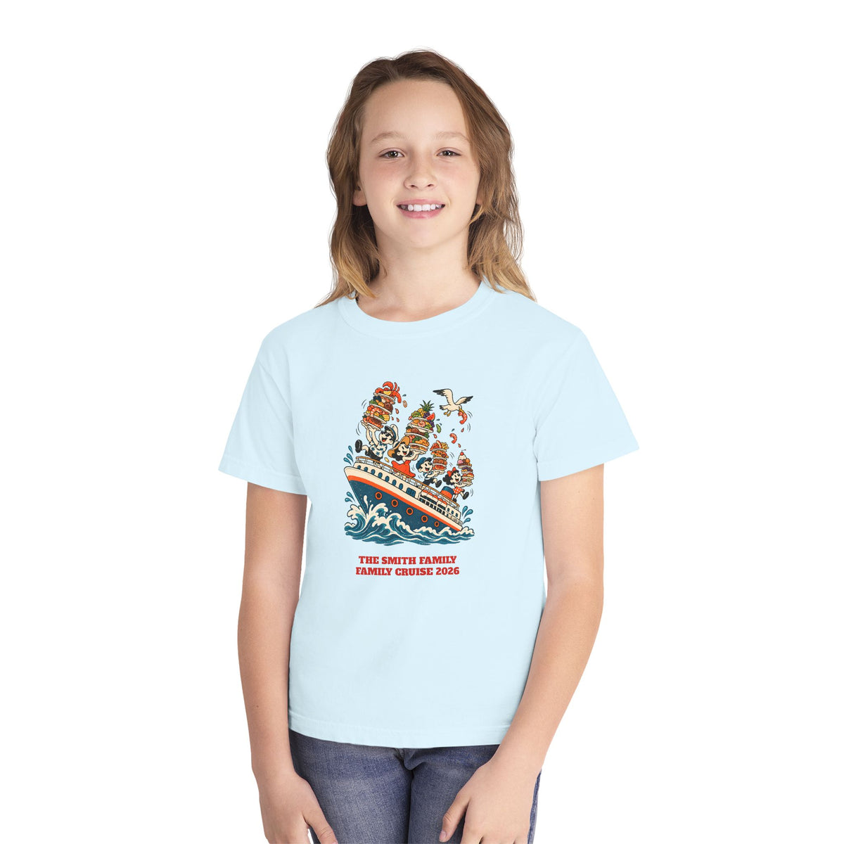 Custom Kids Cruise Buffet Ship Shirt