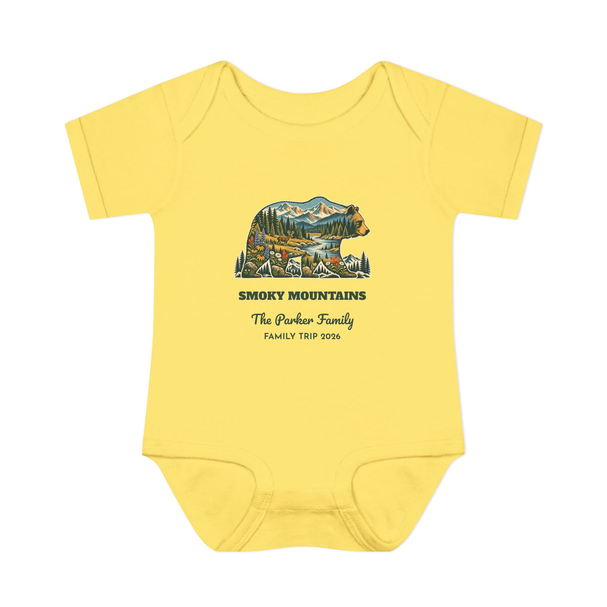 Custom Baby National Park Bear Onesie