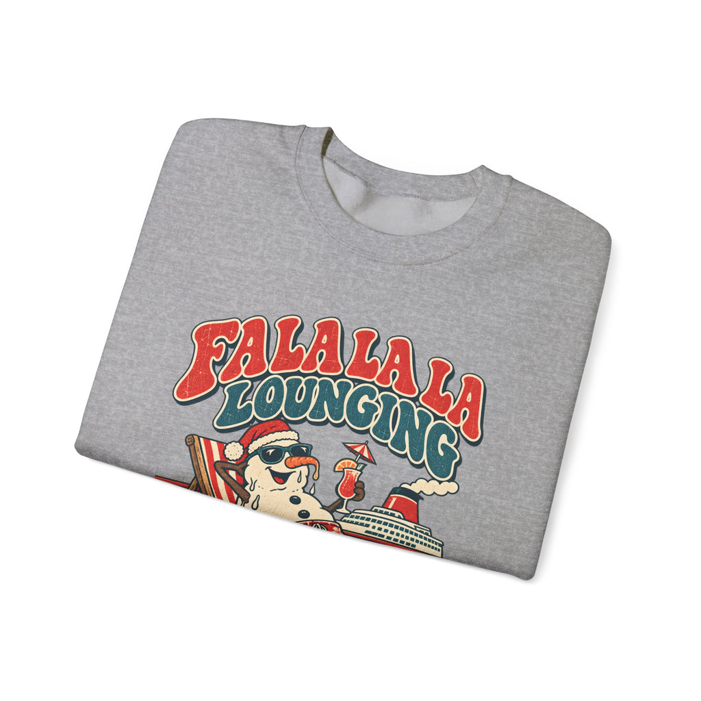 Custom Fa La La Lounging Family Christmas Cruise Sweatshirt