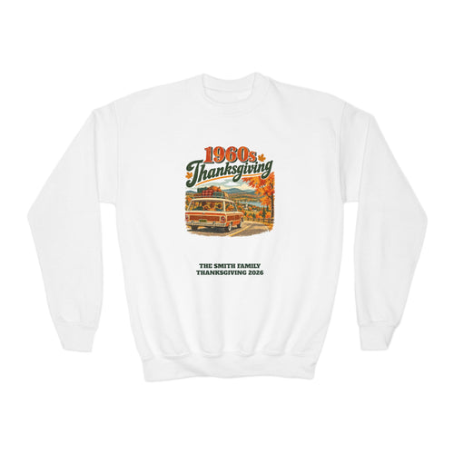 Custom Kids 1960s Thanksgiving Road Trip Sweatshirt