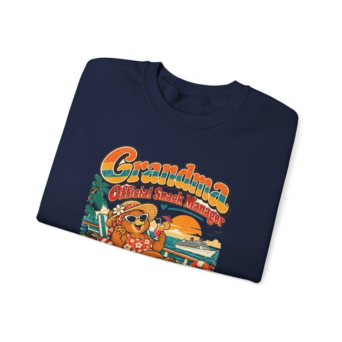 Custom Grandma Snack Manager Cruise Sweatshirt