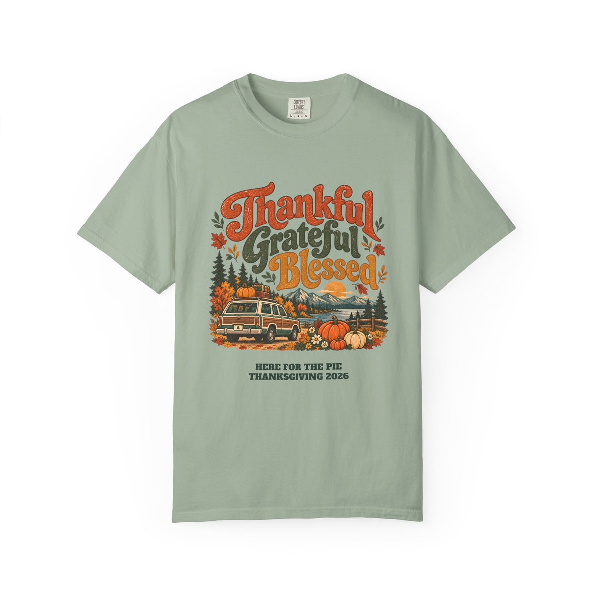 Custom Thankful Grateful Blessed Thanksgiving Road Trip Shirt