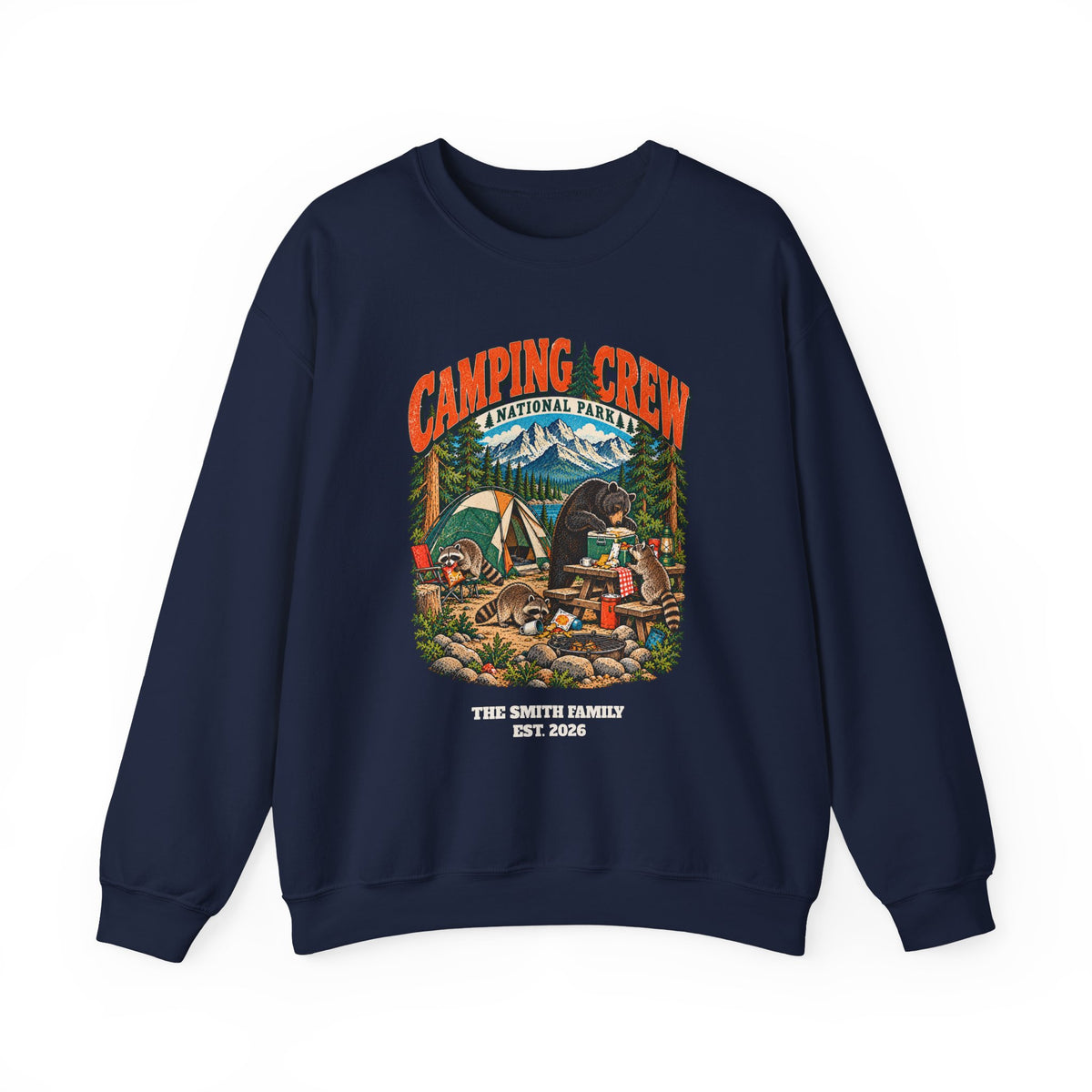 Custom Camping Crew Family Camping Sweatshirt