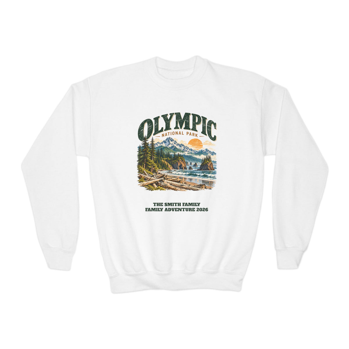 Custom Kids Olympic National Park Sweatshirt
